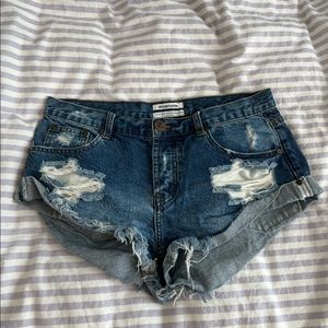 One teaspoon bandit shorts denim size 27